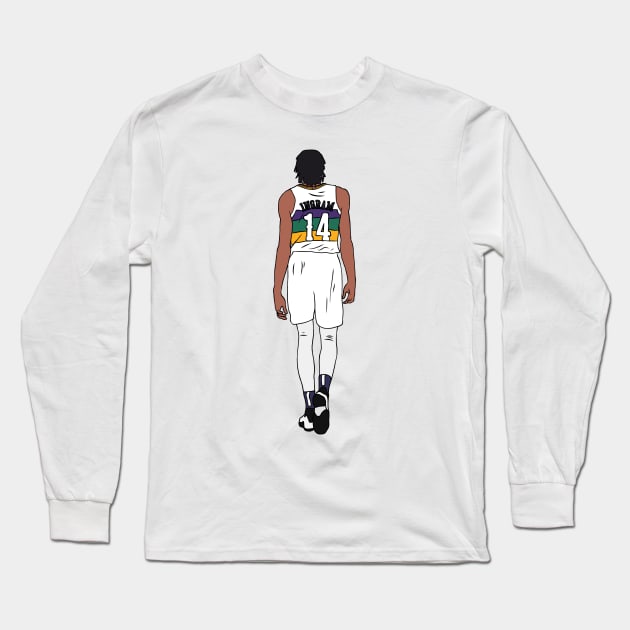 Brandon Ingram Back-To (Pelicans) Long Sleeve T-Shirt by rattraptees